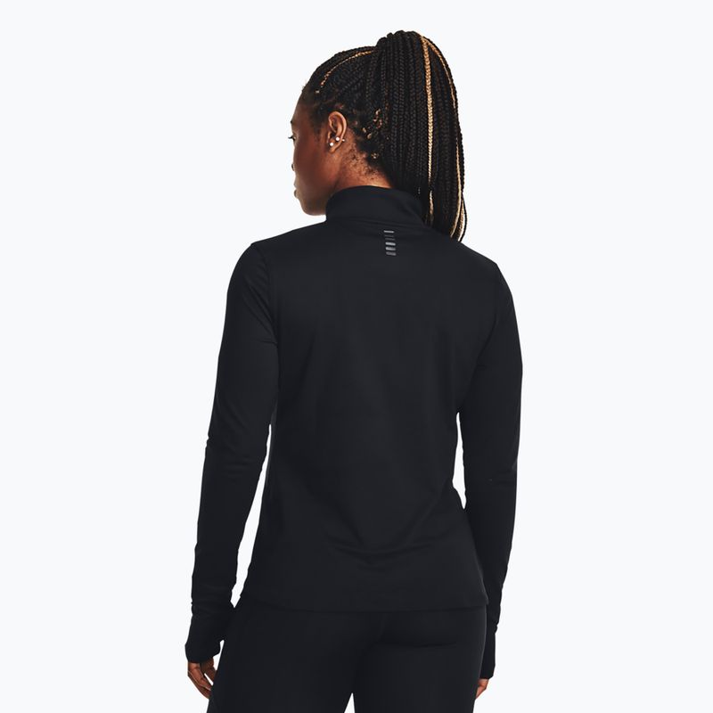 Under Armour Launch Pro Half Zip negru/reflectorizant femei alergare longleeve 3