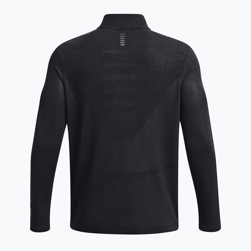 Longsleeve de alergat pentru bărbați Under Armour Seamless Stride 1/4 Zip black/reflective 5