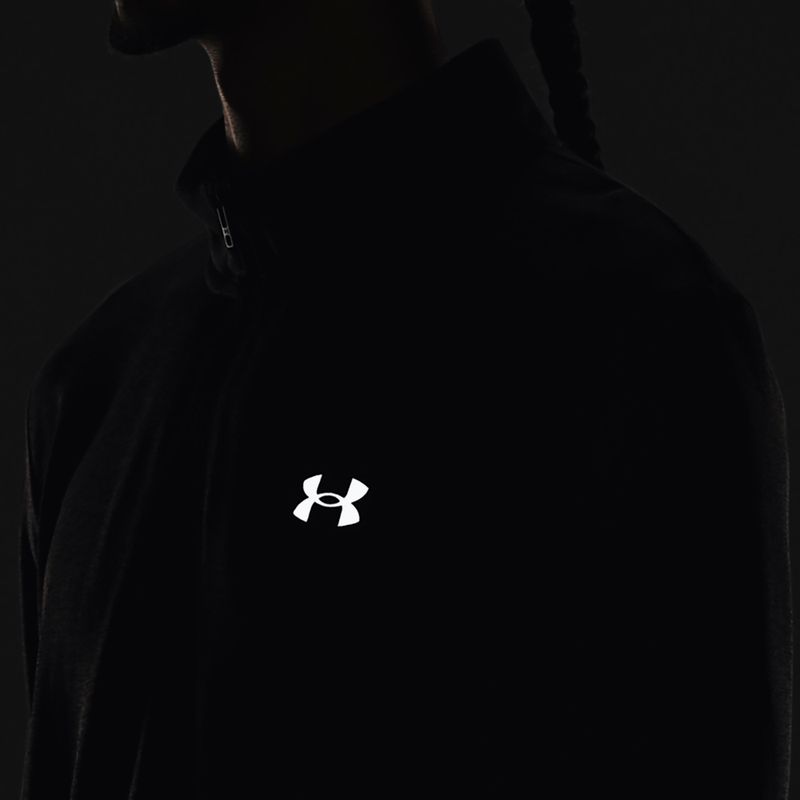 Longsleeve de alergat pentru bărbați Under Armour Seamless Stride 1/4 Zip black/reflective 6