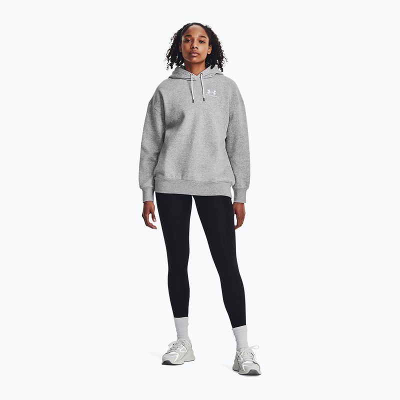 Hanorac damă Under Armour Icon Fleece Hoodie mod gray light heather/white 2
