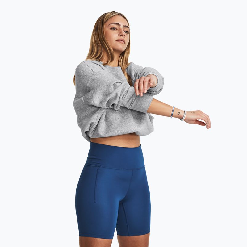 Bluză pentru femei Under Armour Icon Fleece Crew mod gray light heather/white 7