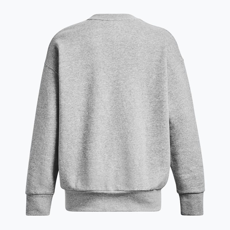 Bluză pentru femei Under Armour Icon Fleece Crew mod gray light heather/white 10