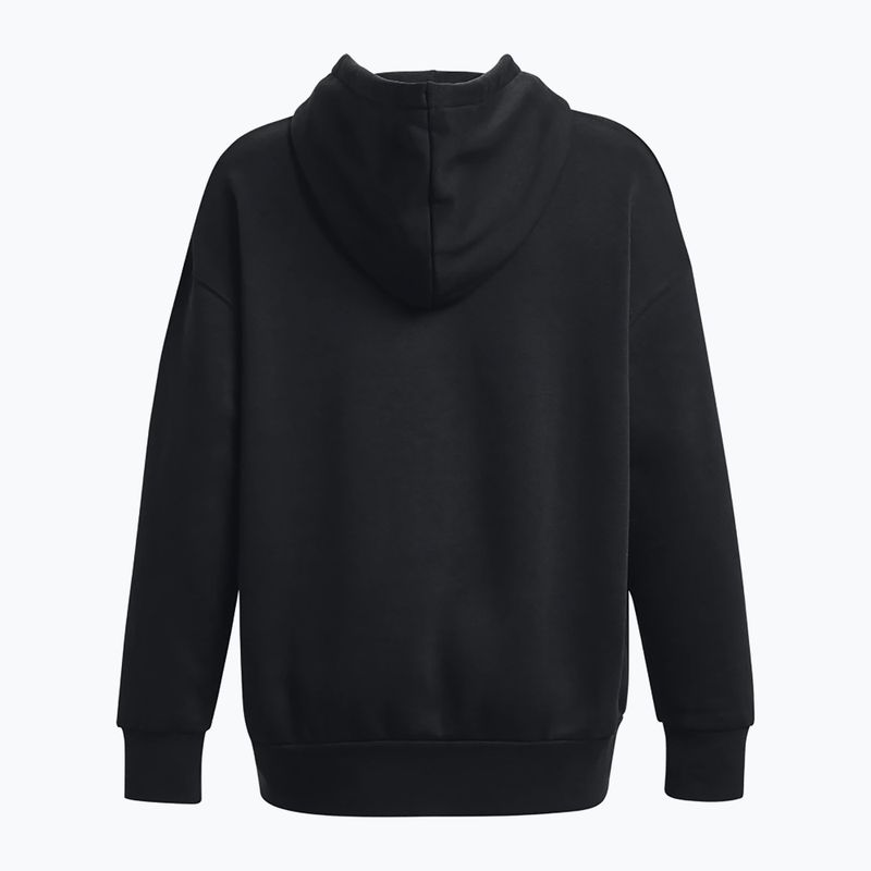 Hanorac pentru femei Under Armour Icon Fleece Hoodie black/white 6