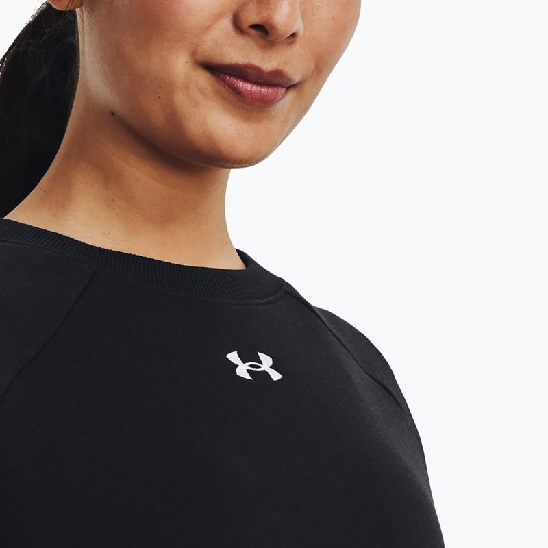 Bluză pentru femei Under Armour Rival Fleece Crew black/white 4