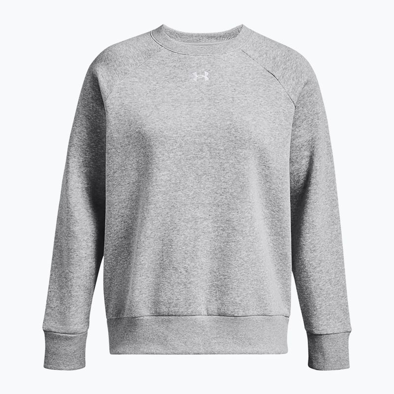 Bluză pentru femei Under Armour Rival Fleece Crew mod gray light heather/white 5