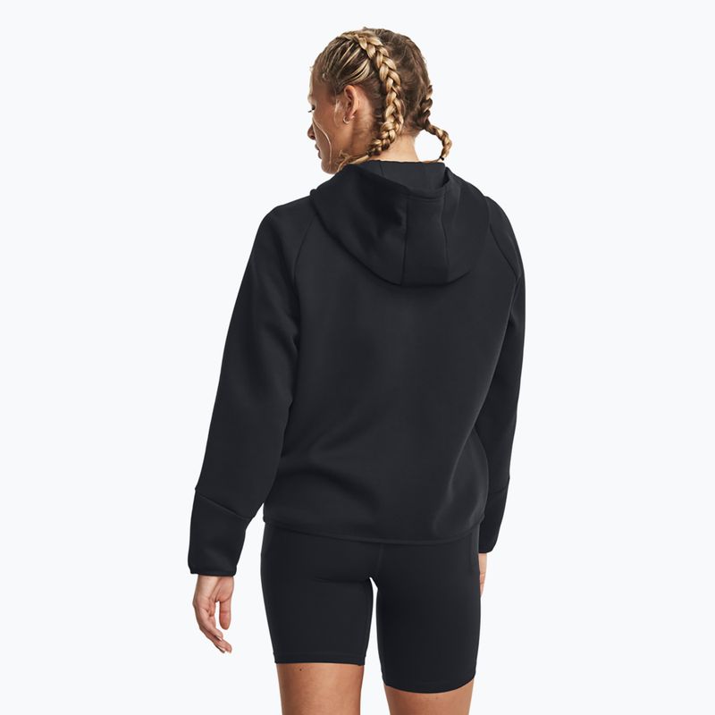 Bluză pentru femei Under Armour Unstoppable Fleece FZ black/black 3