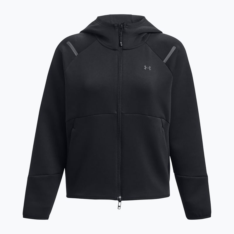 Bluză pentru femei Under Armour Unstoppable Fleece FZ black/black 5