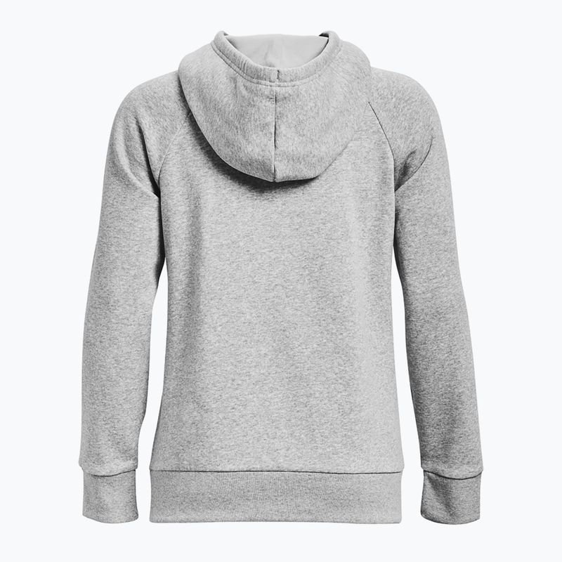 Bluză pentru femei Under Armour Rival Fleece Big Logo Hoody mod gray light heather/white 6