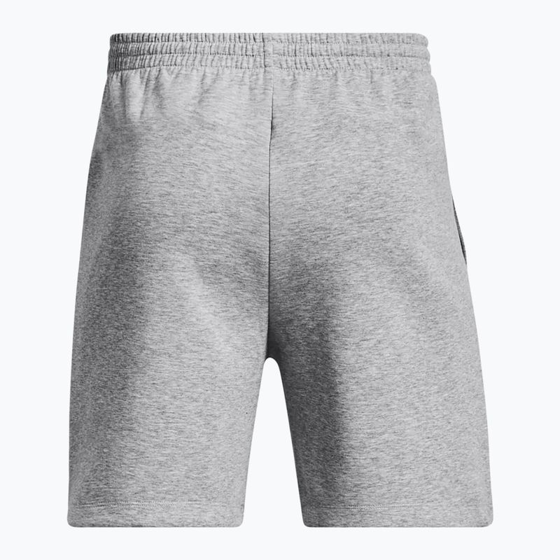 Pantaloni scurți de antrenament pentru bărbați Under Armour Unstoppable Fleece mod gray/black 6