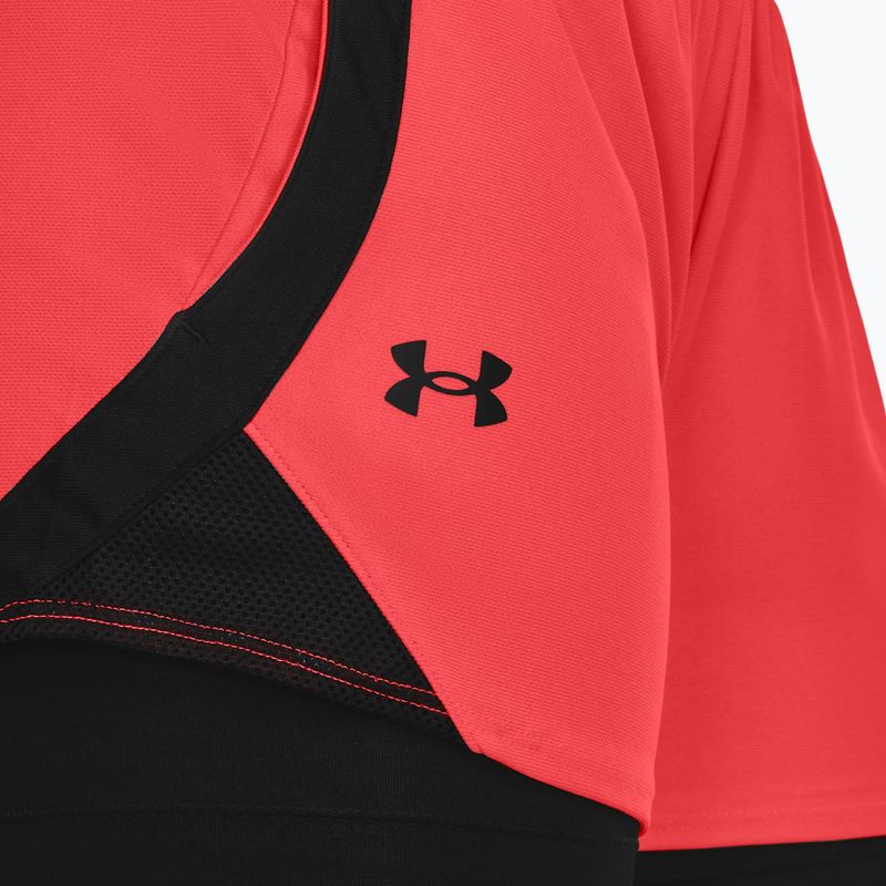 Pantaloni scurți de antrenament pentru femei Under Armour Play Up 2-In-1 beta/negru/negru pentru femei