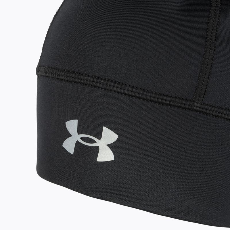 Bărbați Under Armour Storm Launch Beanie negru/reflectorizant șapcă de alergare 3