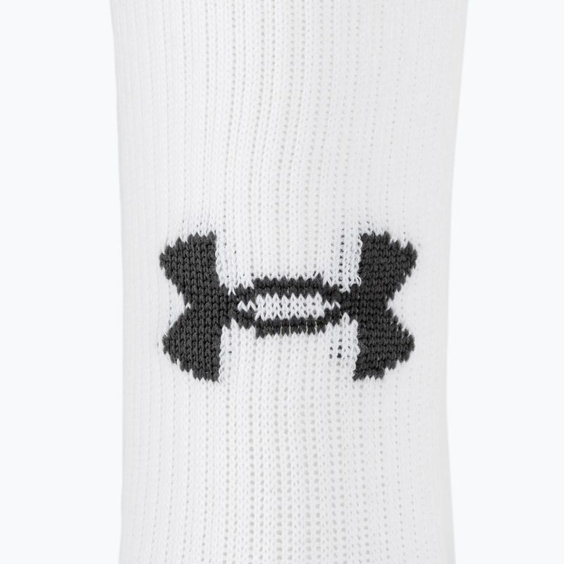 Under Armour Performance Tech 3pk șosete de echipaj alb/alb/jet gri