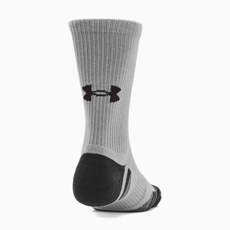 Under Armour Performance Tech 3pk 3pk Crew mod șosete gri/alb/jet gri 13