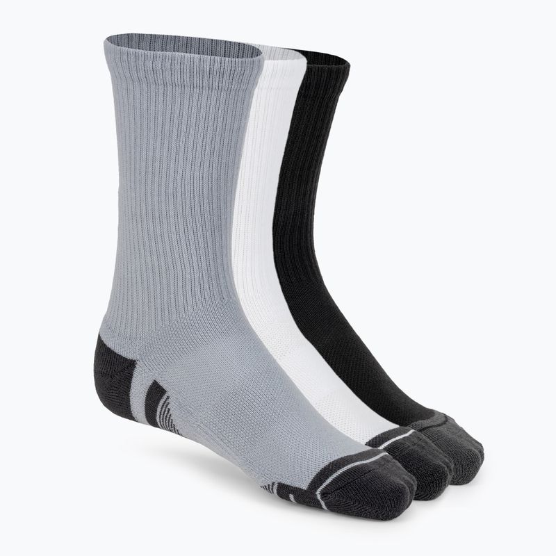 Under Armour Performance Tech 3pk 3pk Crew mod șosete gri/alb/jet gri