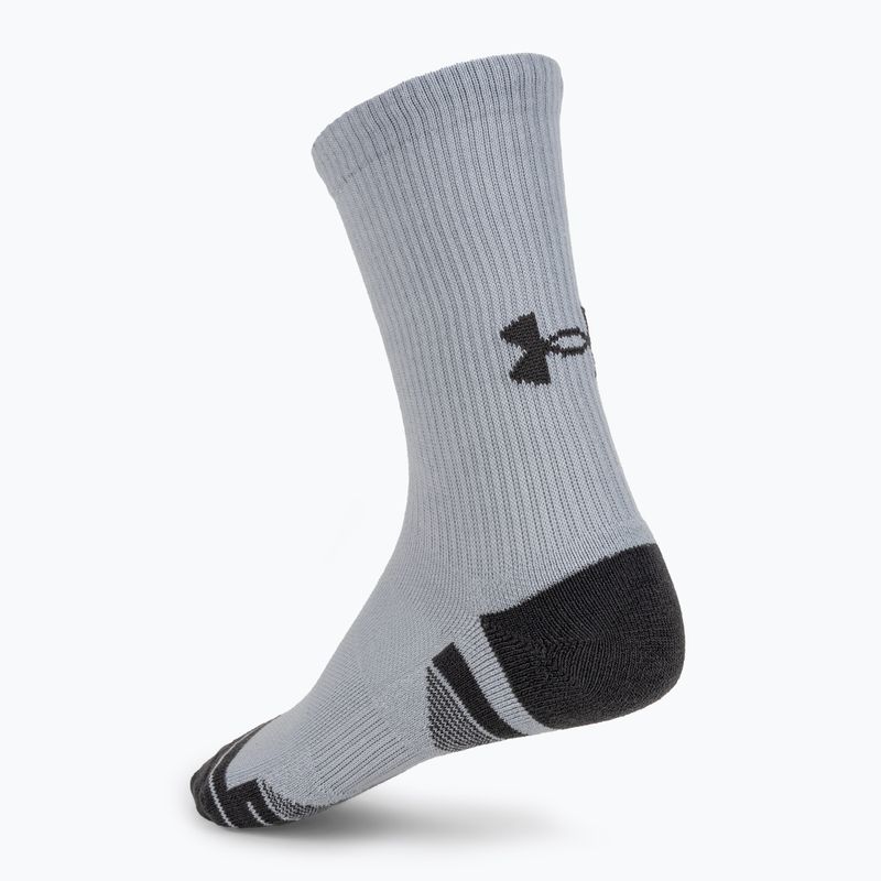 Under Armour Performance Tech 3pk 3pk Crew mod șosete gri/alb/jet gri 3