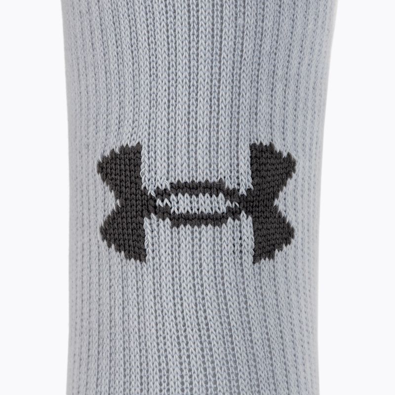 Under Armour Performance Tech 3pk 3pk Crew mod șosete gri/alb/jet gri 8