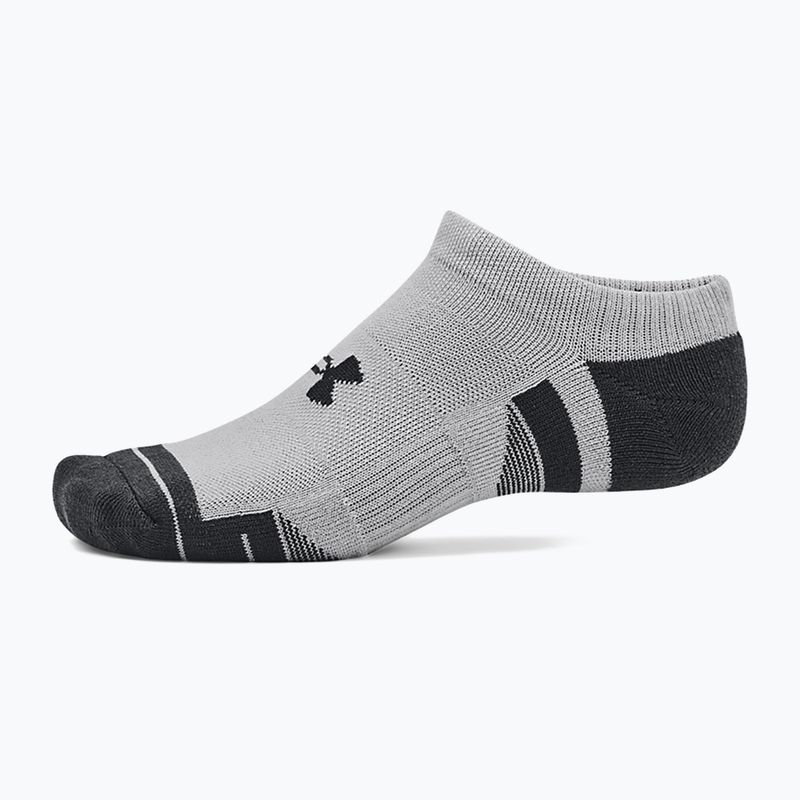 Under Armour Performance Tech 3pk NS mod NS șosete gri/alb/jet gri 3