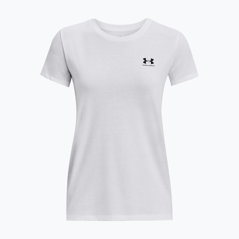 Tricou Under Armour Sportstyle LC pentru femei, alb/negru