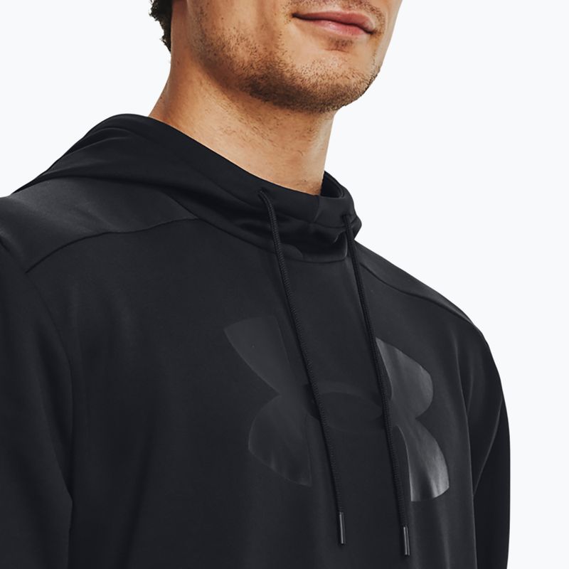 Hanorac Under Armour Fleece Fleece Big Logo HD pentru bărbați negru/negru 3