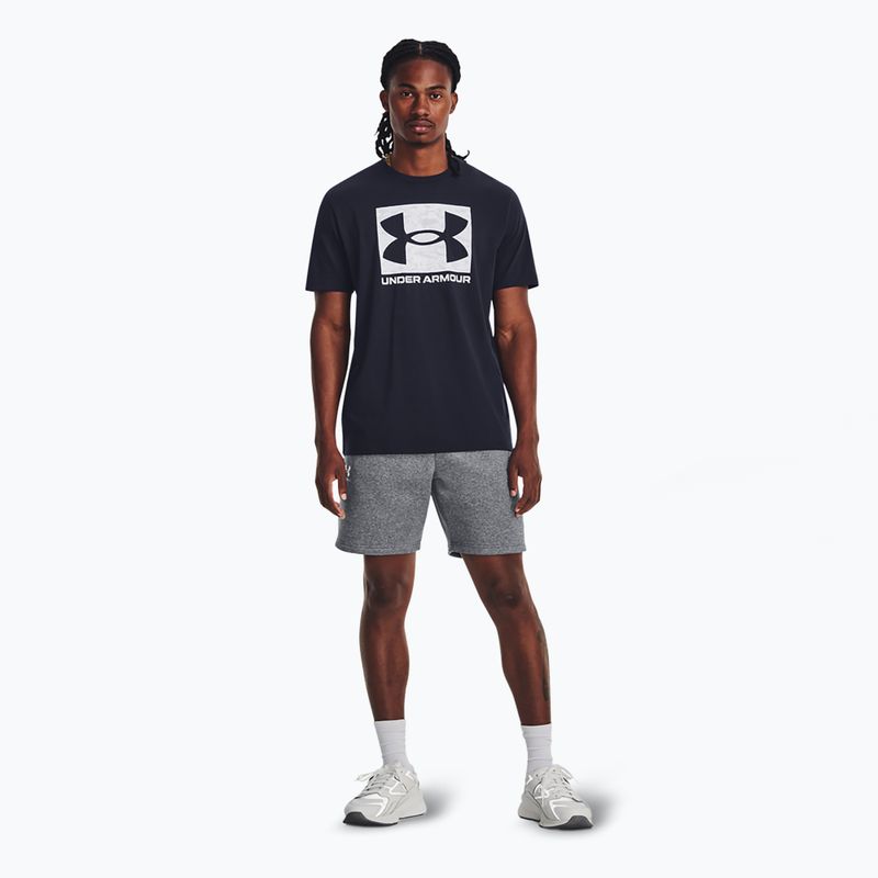 Pantaloni scurți pentru bărbați Under Armour Icon Fleece Pitch gray medium heather/white 2