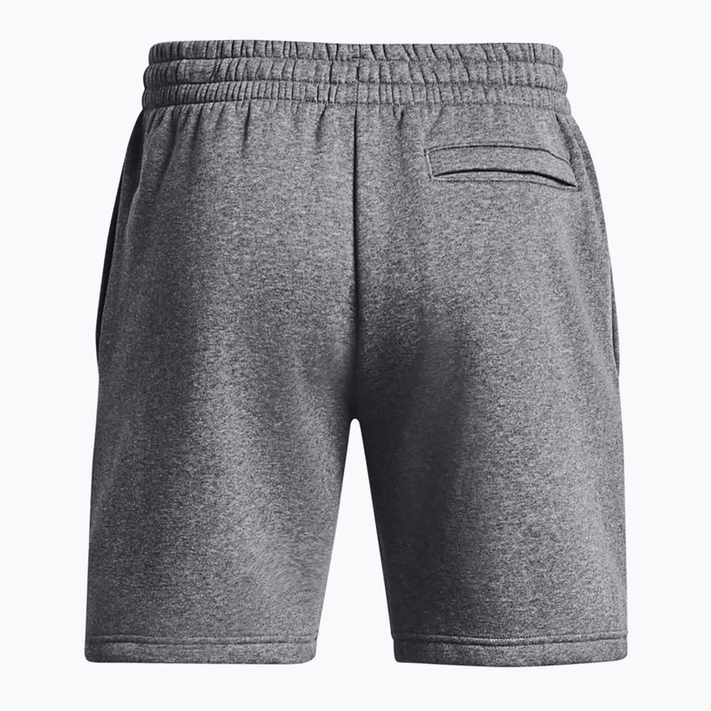 Pantaloni scurți pentru bărbați Under Armour Icon Fleece Pitch gray medium heather/white 6