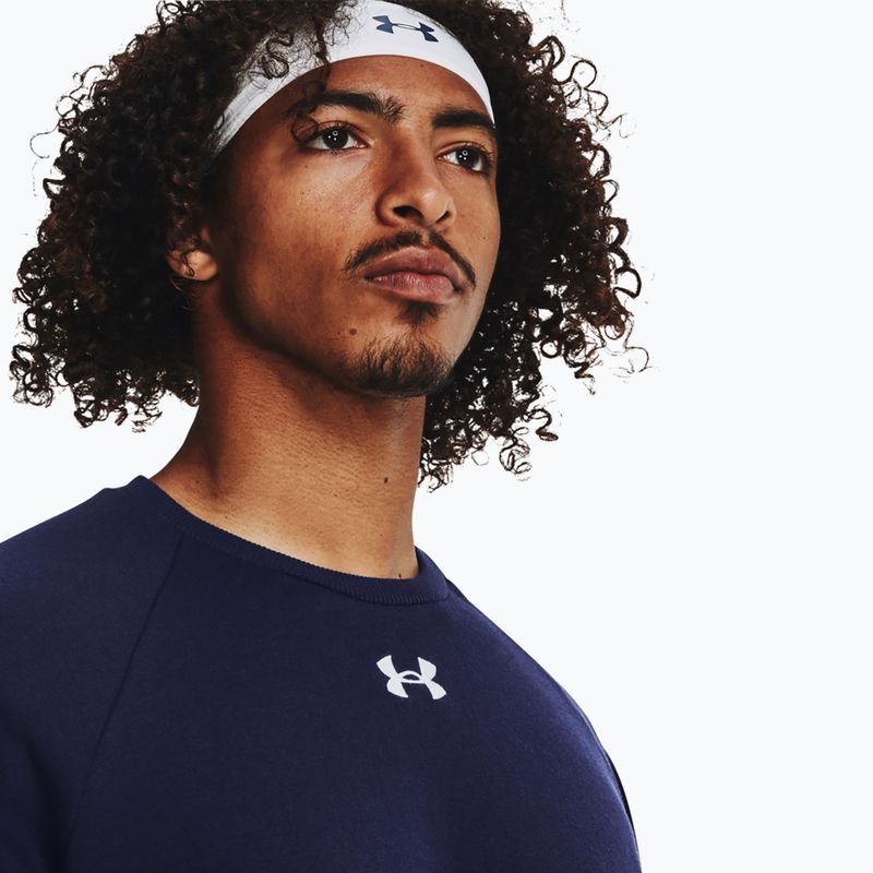 Bluză pentru bărbați Under Armour Rival Fleece Crew midnight navy/white 4