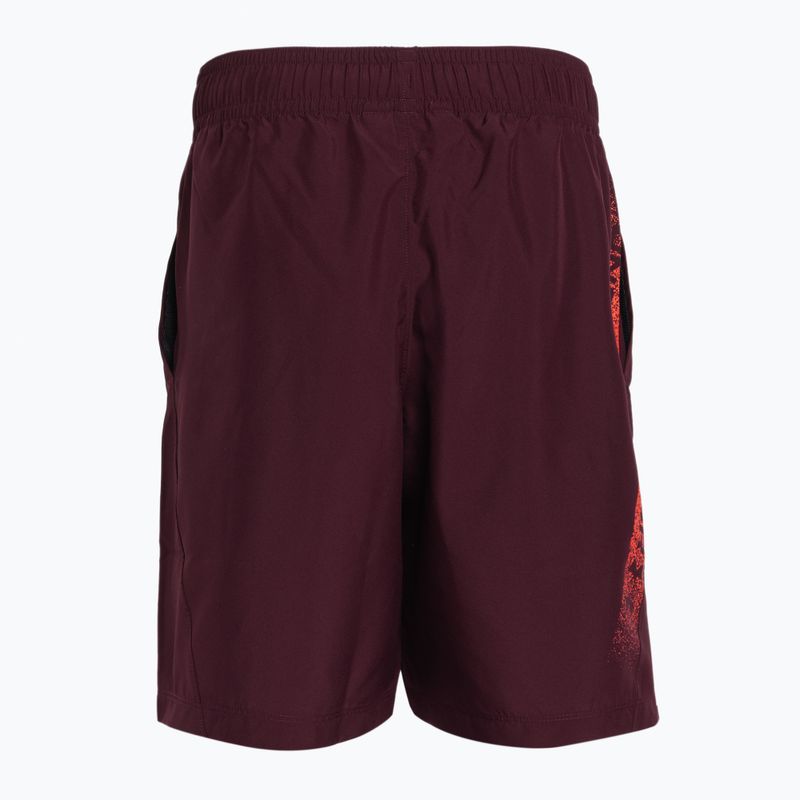 Pantaloni scurți de antrenament Under Armour Woven Graphic pentru bărbați, maro închis/beta. 5