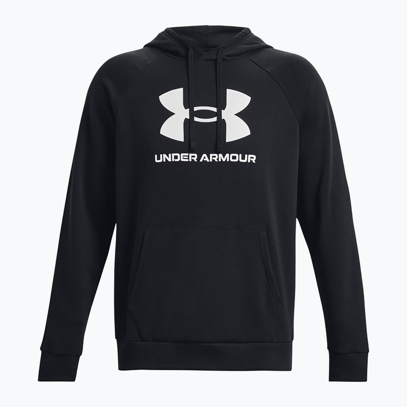 Hanorac Under Armour Rival Fleece Fleece Logo HD pentru bărbați, alb/negru 4