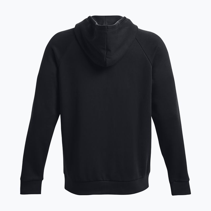 Hanorac Under Armour Rival Fleece Fleece Logo HD pentru bărbați, alb/negru 5