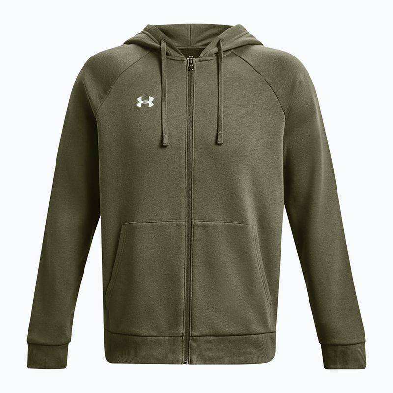 Bluză pentru bărbați Under Armour Rival Fleece FZ Hoodie navy dd green/white 5