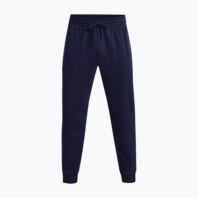 Pantaloni de trekking pentru bărbați Under Armour Rival Fleece midnight navy/white 5