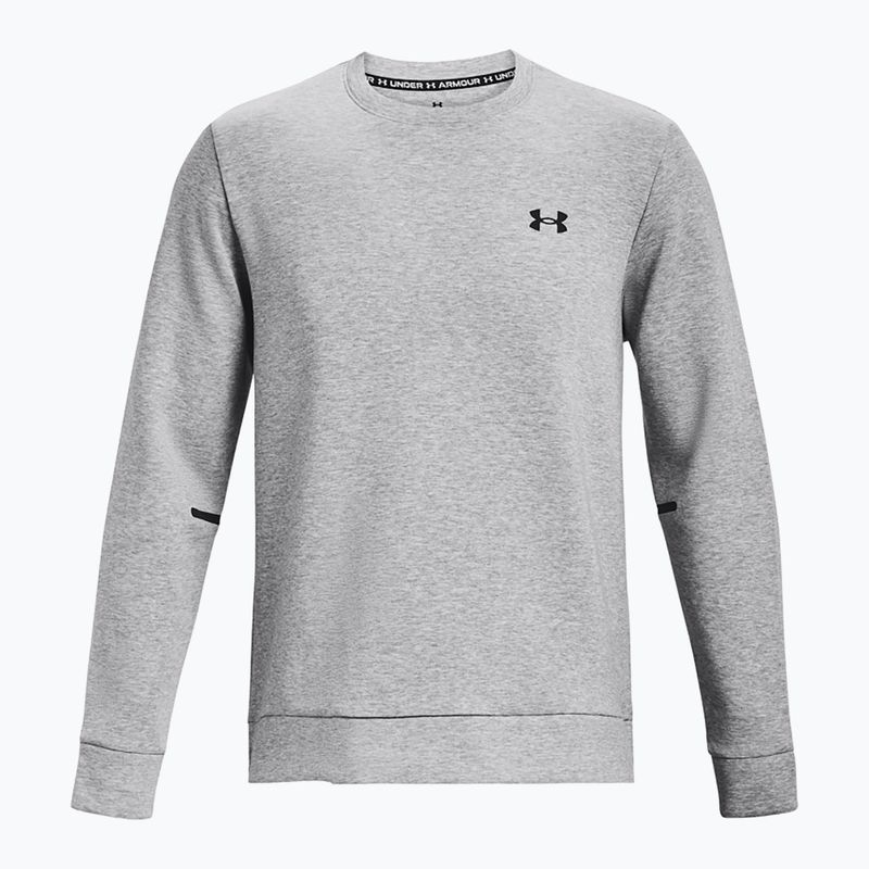 Bluză pentru bărbați Under Armour Unstoppable Fleece Crew mod gray/black 5
