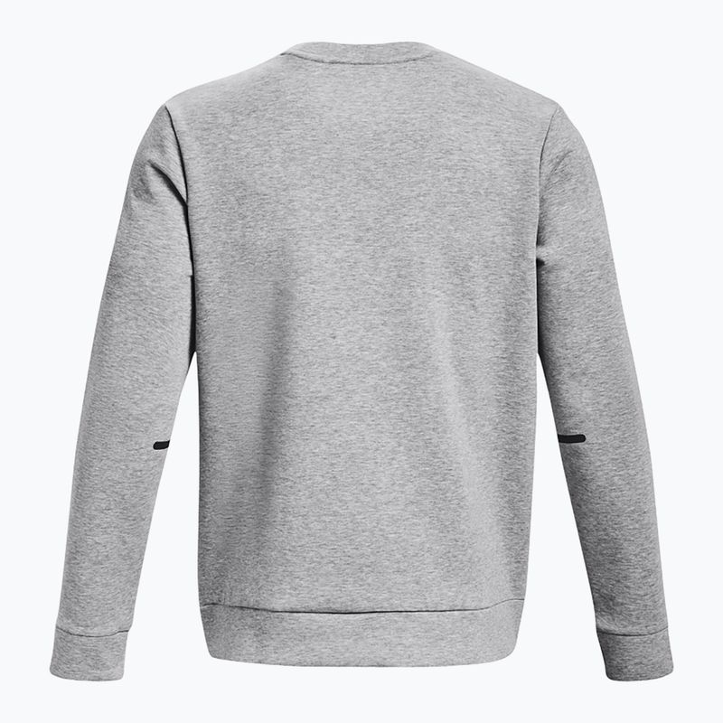 Bluză pentru bărbați Under Armour Unstoppable Fleece Crew mod gray/black 6