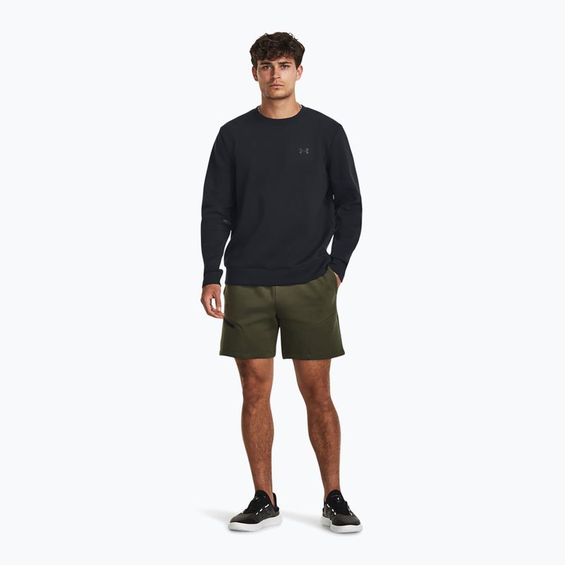 Bluză pentru bărbați Under Armour Unstoppable Fleece Crew black/black 2