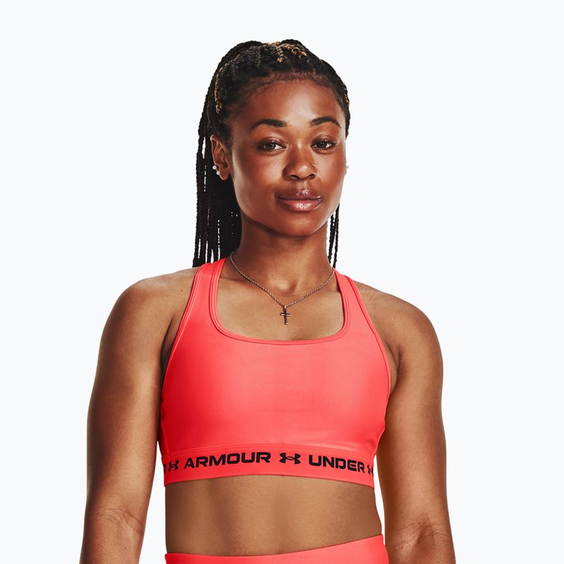 Sutien de fitness Under Armour Crossback Mid betal/negru