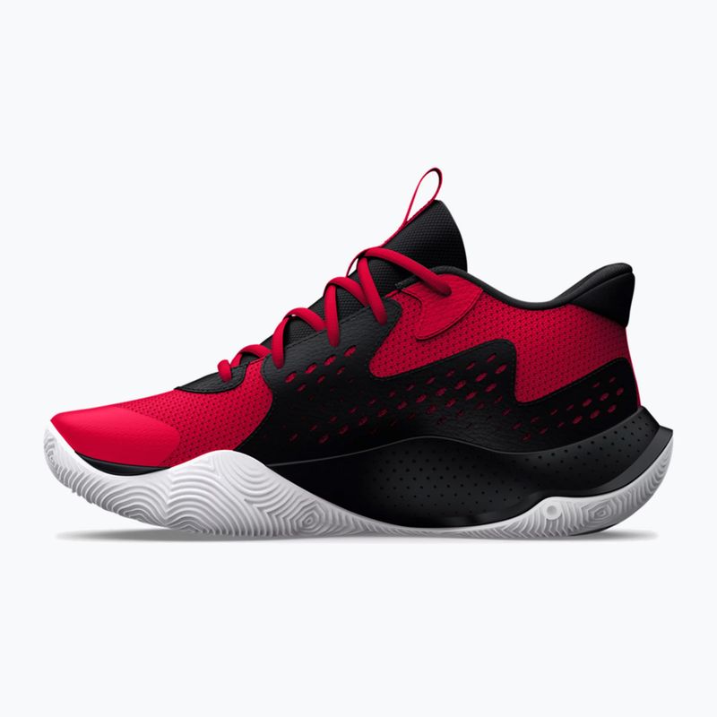 Pantofi de baschet Under Armour Jet'23 roșu/negru/alb roșu/alb 7