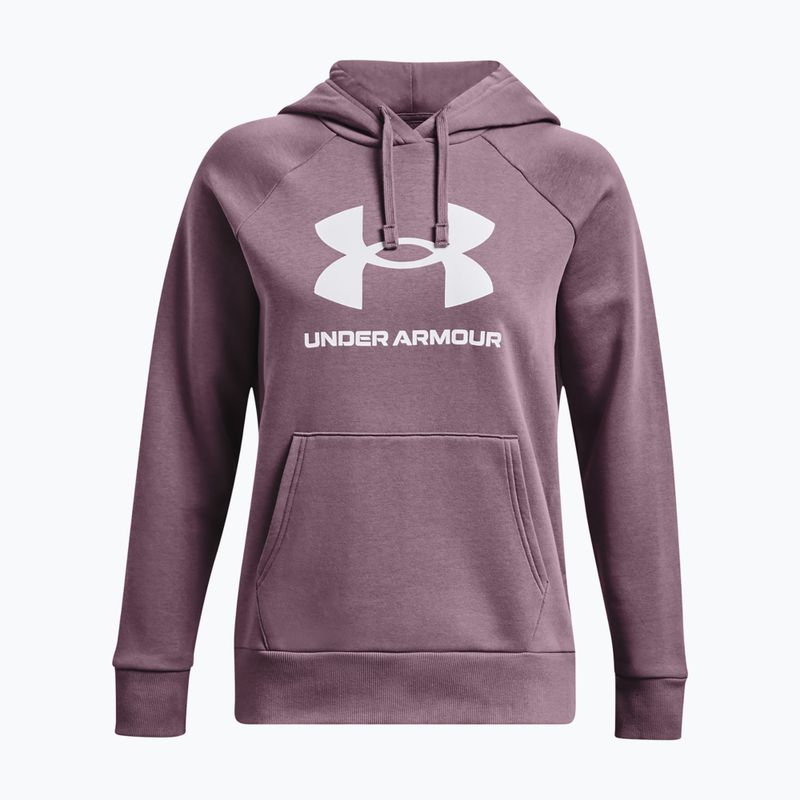 Hanorac de antrenament pentru femei Under Armour Rival Fleece Big Logo misty purple/white 5