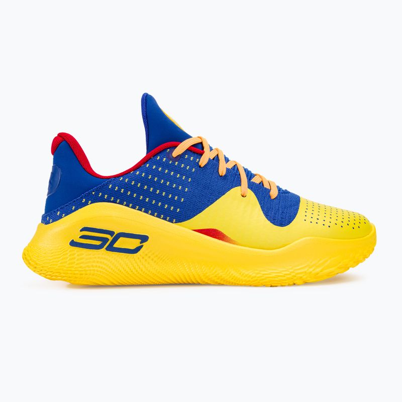 Under Armour Curry 4 Low Flotro echipa de baschet echipa royal/taxi/team royal pantofi de baschet 2