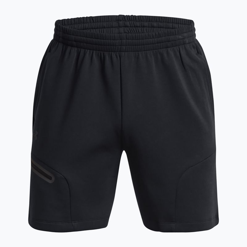 Pantaloni scurți de antrenament pentru bărbați Under Armour Unstoppable Fleece black/black 5