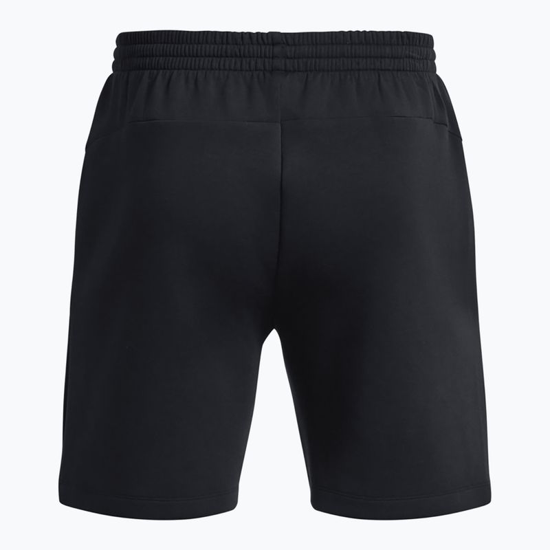 Pantaloni scurți de antrenament pentru bărbați Under Armour Unstoppable Fleece black/black 6
