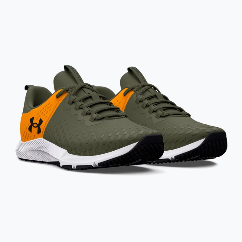 Pantofi de antrenament Under Armour Charged Engage 2 pentru bărbați marină din verde/portocaliu-formulă/negru 12