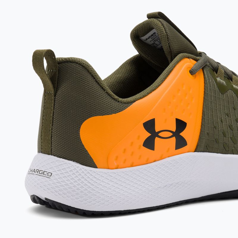 Pantofi de antrenament Under Armour Charged Engage 2 pentru bărbați marină din verde/portocaliu-formulă/negru 9