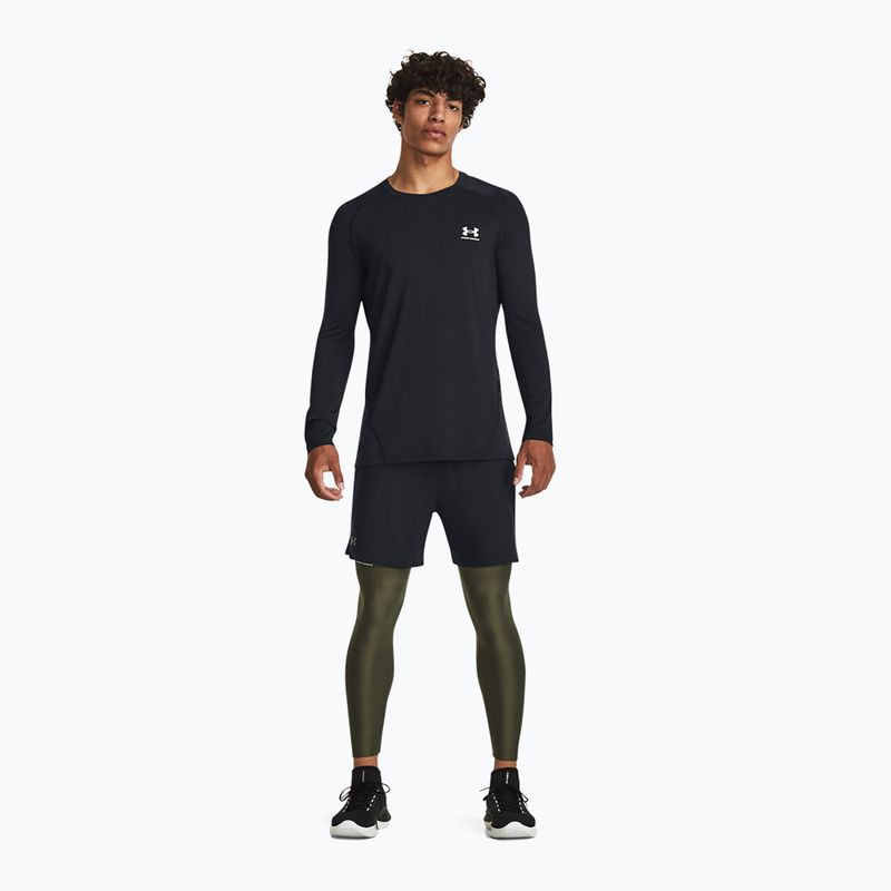 Colanți de antrenament pentru bărbați Under Armour HeatGear marine od green/white 2