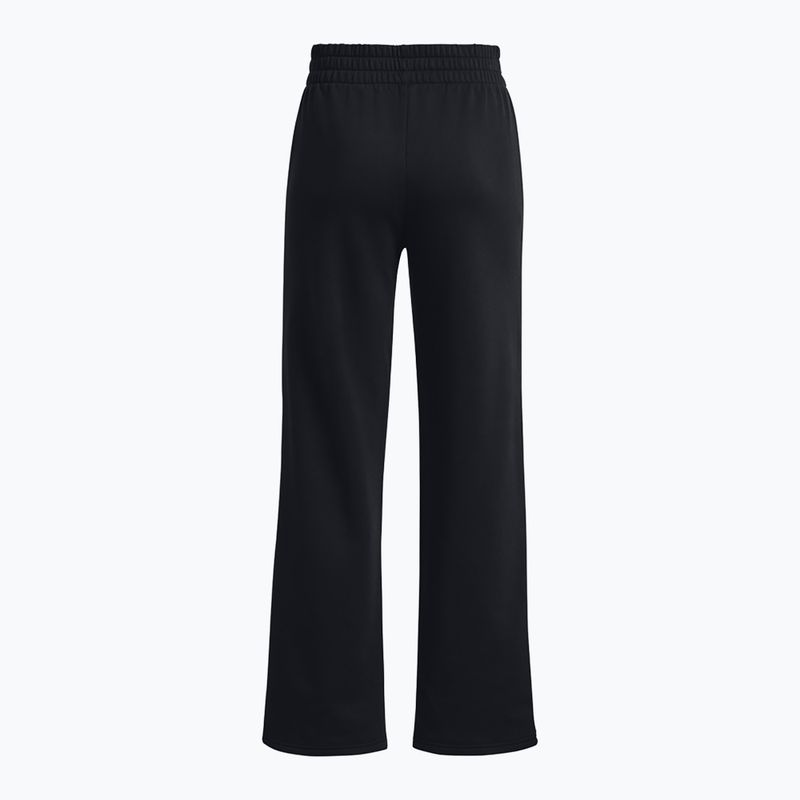 Pantaloni pentru femei Under Armour Rival Fleece Straight Mod Rack black/white 6