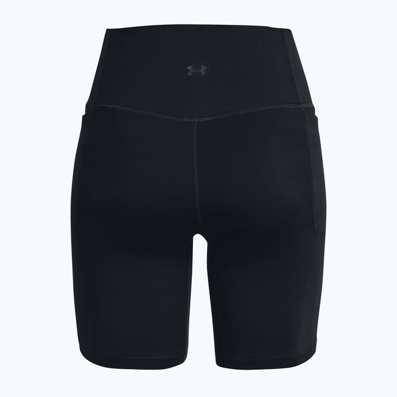 Pantaloni scurți de antrenament pentru femei Under Armour Meridian Bike 7in black/black 6