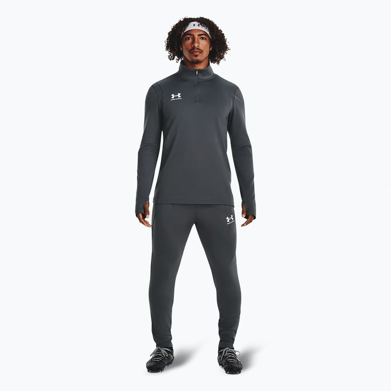 Bluză de fotbal pentru bărbați Under Armour Challenger Midlayer castlerock / white 2