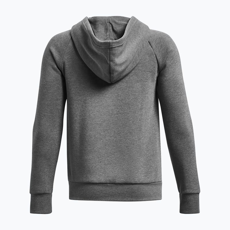 Bluză pentru copii Under Armour Rival Fleece FZ Hoodie grey 2