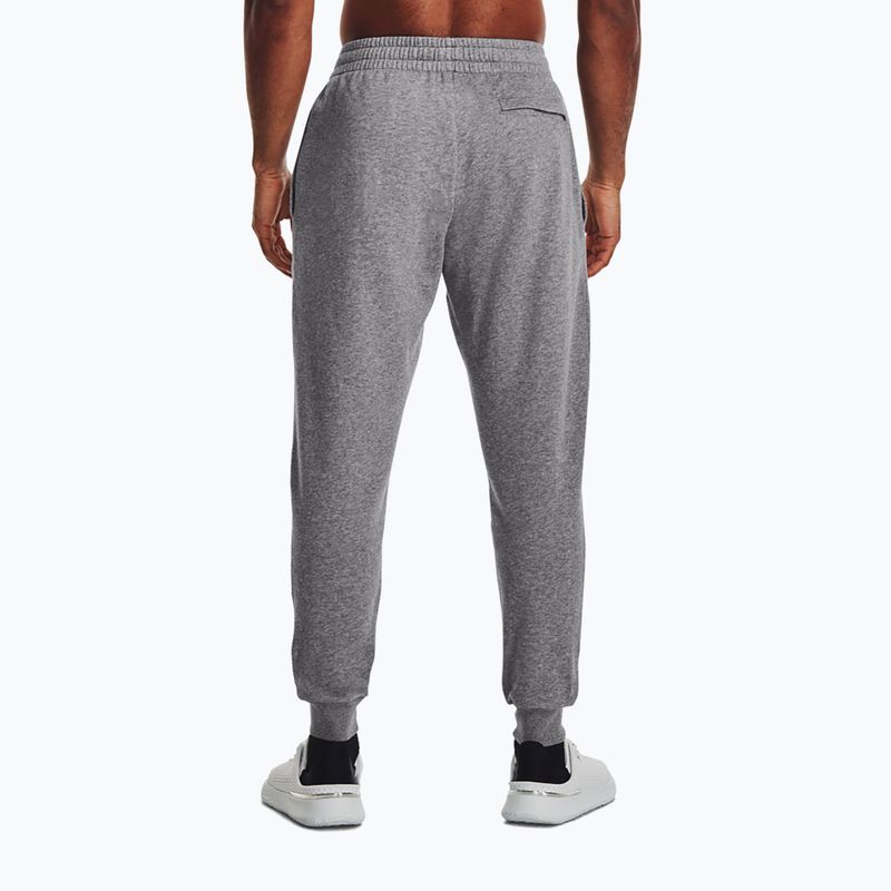 Under Armour bărbați Rival Fleece Joggers castlerock pantaloni de antrenament castlerock light heather/alb pentru bărbați 2