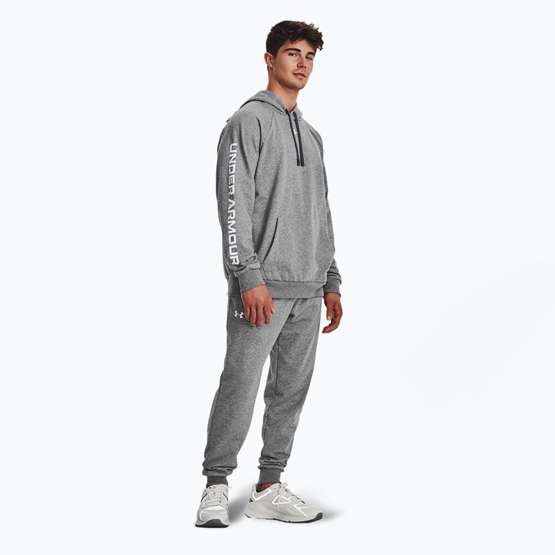 Trening pentru bărbați Under Armour Rival Fleece Suit castlerock light heather/white