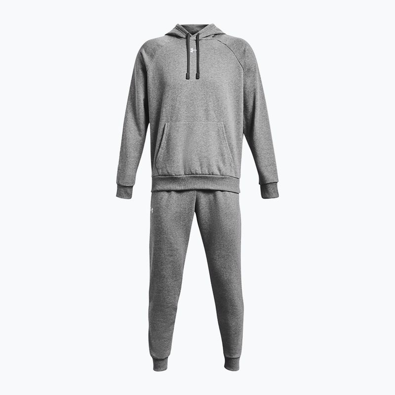 Trening pentru bărbați Under Armour Rival Fleece Suit castlerock light heather/white 5